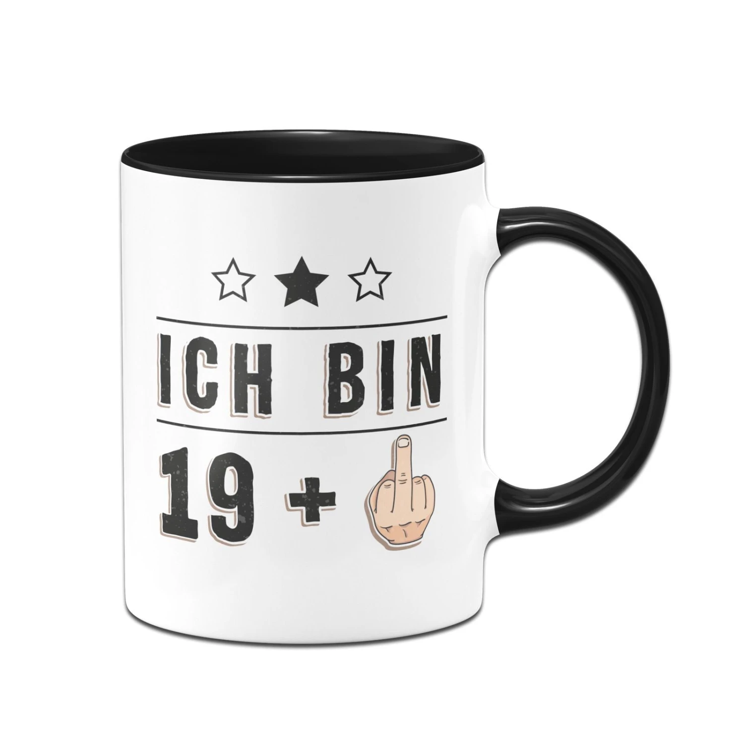 Tasse - Ich Bin 19 + Mittelfinger 5 Tasse - Ich Bin 19 + Mittelfinger – Bild 3