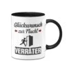 Tasse - Glückwunsch Zur Flucht Verräter -Geschenke Tassen Store bild tasse geschenk abschied abschiedsgeschenk kollegen glueckwunsch zurflucht 0000 660946