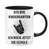 Tasse - Bye Bye Kindergarten Ich Rock Jetzt Die Schule -Geschenke Tassen Store bild tasse geschenk einschulung bye bye kindergarten 3 229141