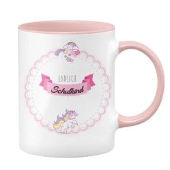 Einhorn Tasse - Endlich Schulkind