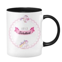 Einhorn Tasse - Endlich Schulkind -Geschenke Tassen Store bild tasse geschenk einschulung endlich schulkind einhorn maedchen 2 248190