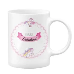 Einhorn Tasse - Endlich Schulkind -Geschenke Tassen Store bild tasse geschenk einschulung endlich schulkind einhorn maedchen 4 478848