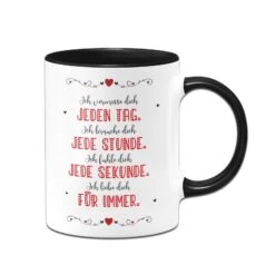 Tasse - Ich Vermisse Dich Jeden Tag - Ich Liebe Dich Für Immer -Geschenke Tassen Store bild tasse geschenk liebe vermisse dich jeden tag 1 827371