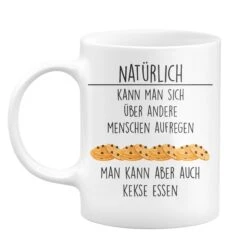 Tasse - Kekse Essen - Weiß 6 Tasse - Kekse Essen - Weiß -Geschenke Tassen Store bild tasse geschenk mit spruch kekse essen 0 106980