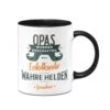 Tasse - Opas Wurden Erschaffen Weil Enkelkinder Wahre Helden Brauchen -Geschenke Tassen Store bild tasse geschenk opas wahre helden 0 954136