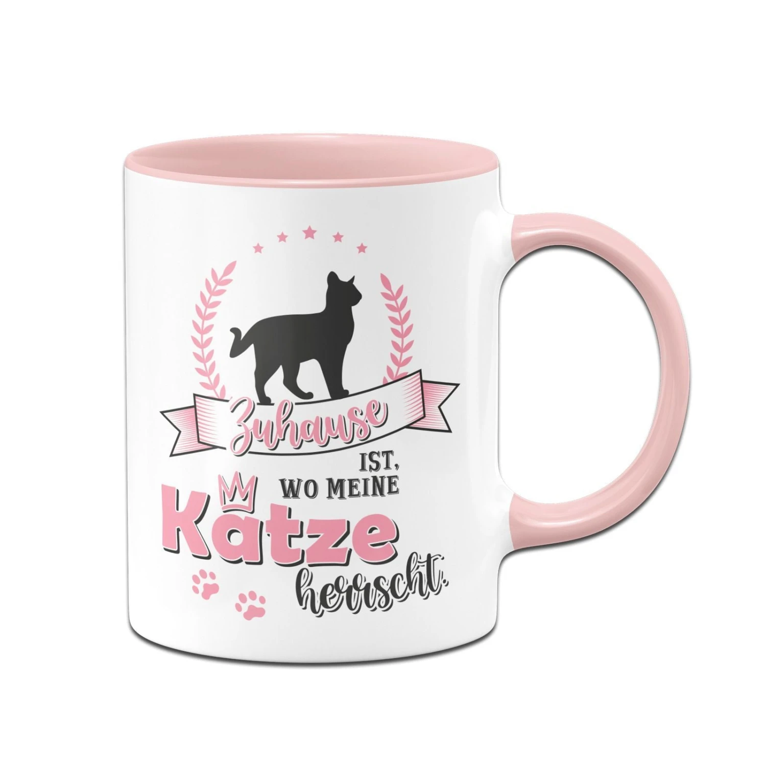 Katzen Tasse - Zuhause Ist, Wo Meine Katze Herrscht 3 Katzen Tasse - Zuhause Ist, Wo Meine Katze Herrscht