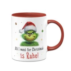 Tasse - Grinch - All I Want For Christmas Is Ruhe! (CS) -Geschenke Tassen Store bild tasse grinch all i want for christmas is ruhe cs 793663