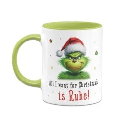 Tasse - Grinch - All I Want For Christmas Is Ruhe! (CS) -Geschenke Tassen Store bild tasse grinch all i want for christmas is ruhe cs 999627