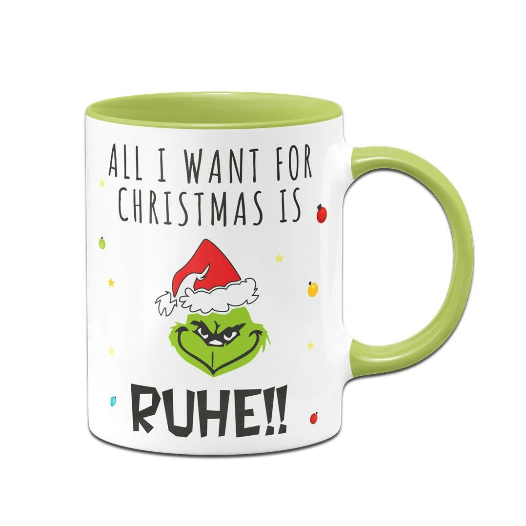 Tasse - Grinch - All I Want For Christmas Is Ruhe! (Gesicht) 3 Tasse - Grinch - All I Want For Christmas Is Ruhe! (Gesicht)