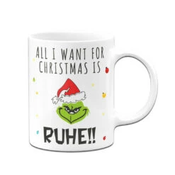 Tasse - Grinch - All I Want For Christmas Is Ruhe! (Gesicht) 15 Tasse - Grinch - All I Want For Christmas Is Ruhe! (Gesicht) -Geschenke Tassen Store bild tasse grinch all i want for christmas is ruhe gesicht 373697