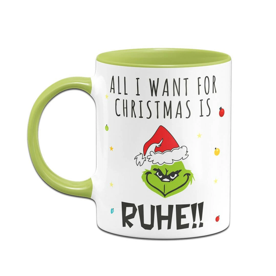 Tasse - Grinch - All I Want For Christmas Is Ruhe! (Gesicht) 4 Tasse - Grinch - All I Want For Christmas Is Ruhe! (Gesicht) – Bild 2