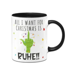 Tasse - Grinch - All I Want For Christmas Is Ruhe! (Mittelfinger) -Geschenke Tassen Store bild tasse grinch all i want for christmas is ruhe mittelfinger 311100