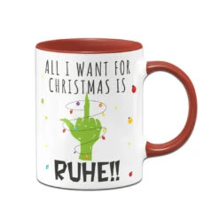Tasse - Grinch - All I Want For Christmas Is Ruhe! (Mittelfinger) -Geschenke Tassen Store bild tasse grinch all i want for christmas is ruhe mittelfinger 342588