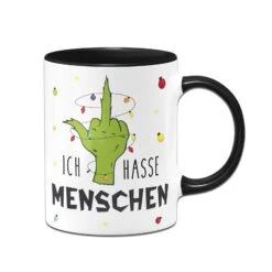 Tasse - Grinch - Ich Hasse Menschen (Mittelfinger) -Geschenke Tassen Store bild tasse grinch ich hasse menschen mittelfinger 114442