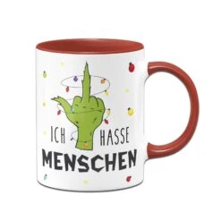 Tasse - Grinch - Ich Hasse Menschen (Mittelfinger) -Geschenke Tassen Store bild tasse grinch ich hasse menschen mittelfinger 736479