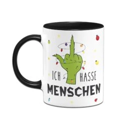 Tasse - Grinch - Ich Hasse Menschen (Mittelfinger) -Geschenke Tassen Store bild tasse grinch ich hasse menschen mittelfinger 818828