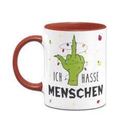 Tasse - Grinch - Ich Hasse Menschen (Mittelfinger) -Geschenke Tassen Store bild tasse grinch ich hasse menschen mittelfinger 859658