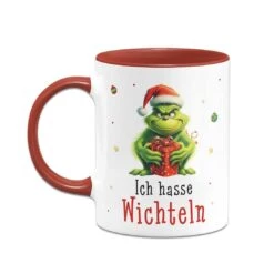 Tasse - Grinch - Ich Hasse Wichteln (Geschenk) -Geschenke Tassen Store bild tasse grinch ich hasse wichteln geschenk 330191