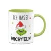 Tasse - Grinch - Ich Hasse Wichteln (Gesicht)