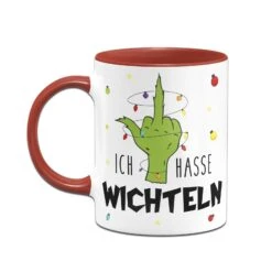 Tasse - Grinch - Ich Hasse Wichteln (Mittelfinger) -Geschenke Tassen Store bild tasse grinch ich hasse wichteln mittelfinger 388120