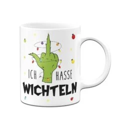 Tasse - Grinch - Ich Hasse Wichteln (Mittelfinger) -Geschenke Tassen Store bild tasse grinch ich hasse wichteln mittelfinger 518323