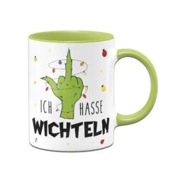 Tasse - Grinch - Ich Hasse Wichteln (Mittelfinger) -Geschenke Tassen Store bild tasse grinch ich hasse wichteln mittelfinger 712760