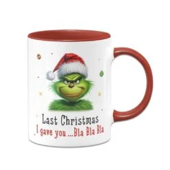 Tasse - Grinch - Last Christmas I Gave You ... Bla Bla Bla (CS) -Geschenke Tassen Store bild tasse grinch last christmas i gave you bla bla bla cs 302632