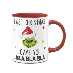 Tasse - Grinch - Last Christmas I Gave You ... Bla Bla Bla (Gesicht) -Geschenke Tassen Store bild tasse grinch last christmas i gave you bla bla bla gesicht 569323