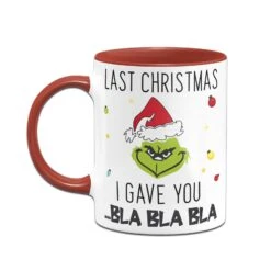 Tasse - Grinch - Last Christmas I Gave You ... Bla Bla Bla (Gesicht) -Geschenke Tassen Store bild tasse grinch last christmas i gave you bla bla bla gesicht 842762