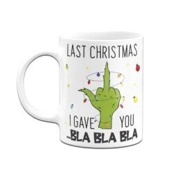 Tasse - Grinch - Last Christmas I Gave You ... Bla Bla Bla (Mittelfinger) -Geschenke Tassen Store bild tasse grinch last christmas i gave you bla bla bla mittelfinger 285662