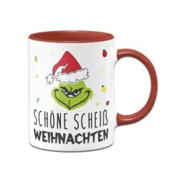 Tasse - Grinch - Schöne Scheiß Weihnachten (Gesicht) -Geschenke Tassen Store bild tasse grinch schone scheiss weihnachten gesicht 508817