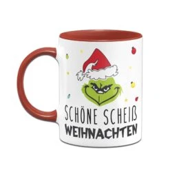 Tasse - Grinch - Schöne Scheiß Weihnachten (Gesicht) -Geschenke Tassen Store bild tasse grinch schone scheiss weihnachten gesicht 632060