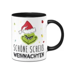 Tasse - Grinch - Schöne Scheiß Weihnachten (Gesicht) -Geschenke Tassen Store bild tasse grinch schone scheiss weihnachten gesicht 703804