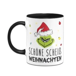 Tasse - Grinch - Schöne Scheiß Weihnachten (Gesicht) -Geschenke Tassen Store bild tasse grinch schone scheiss weihnachten gesicht 921120