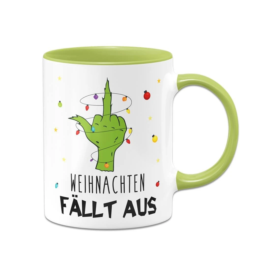 Tasse - Grinch - Weihnachten Fällt Aus (Mittelfinger) 5 Tasse - Grinch - Weihnachten Fällt Aus (Mittelfinger) – Bild 3