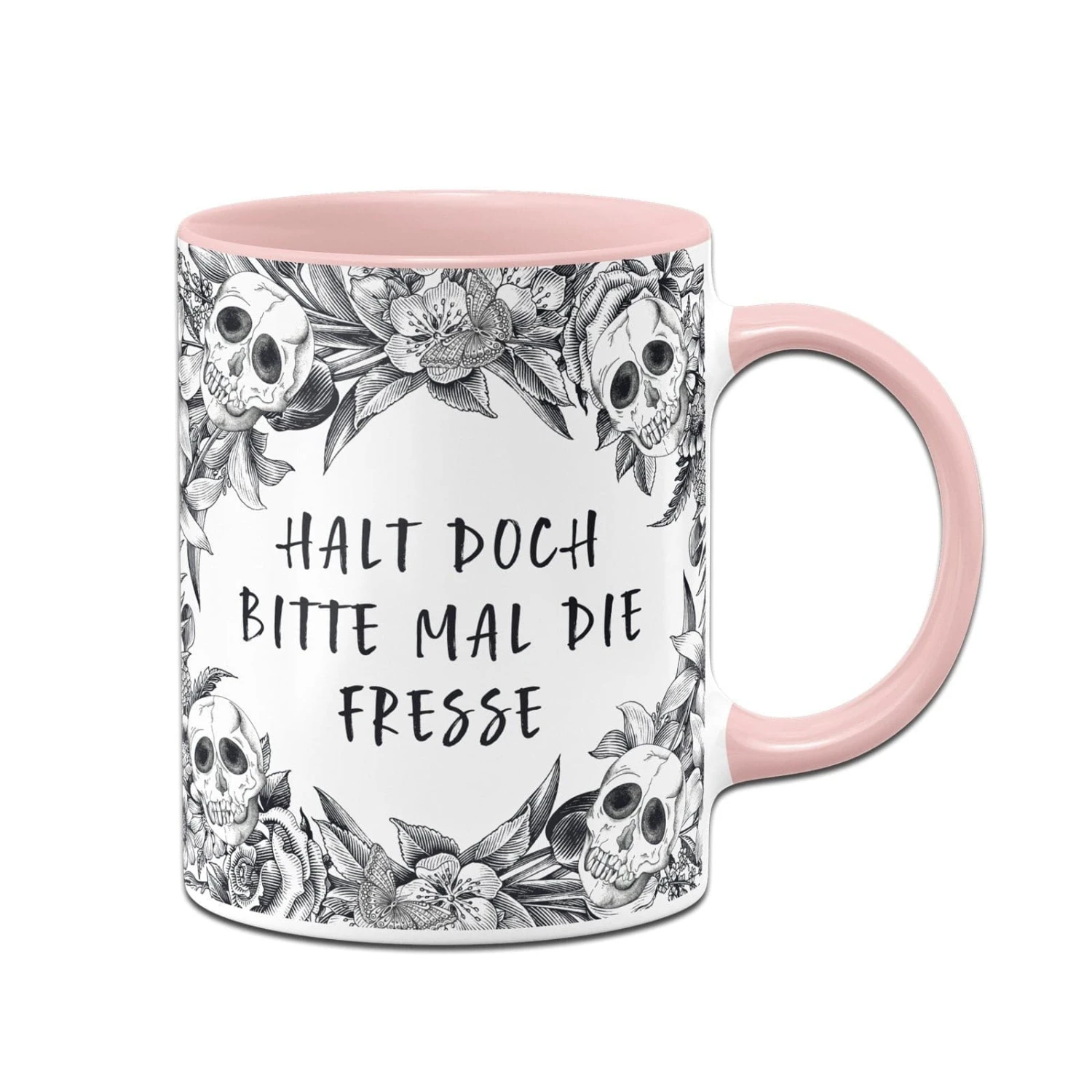 Tasse - Halt Doch Bitte Mal Die Fresse - Skull Statement 7 Tasse - Halt Doch Bitte Mal Die Fresse - Skull Statement – Bild 5
