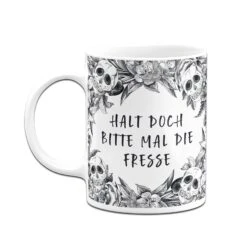Tasse - Halt Doch Bitte Mal Die Fresse - Skull Statement 12 Tasse - Halt Doch Bitte Mal Die Fresse - Skull Statement -Geschenke Tassen Store bild tasse halt doch bitte mal die fresse skull statement 559049