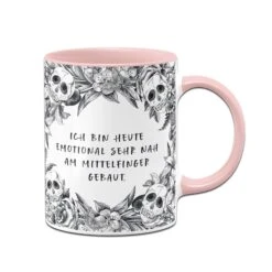 Tasse - Ich Bin Heute Emotional Sehr Nah Am Mittelfinger Gebaut. - Skull Statement -Geschenke Tassen Store bild tasse ich bin heute emotional sehr nah am mittelfinger gebaut skull statement 929364