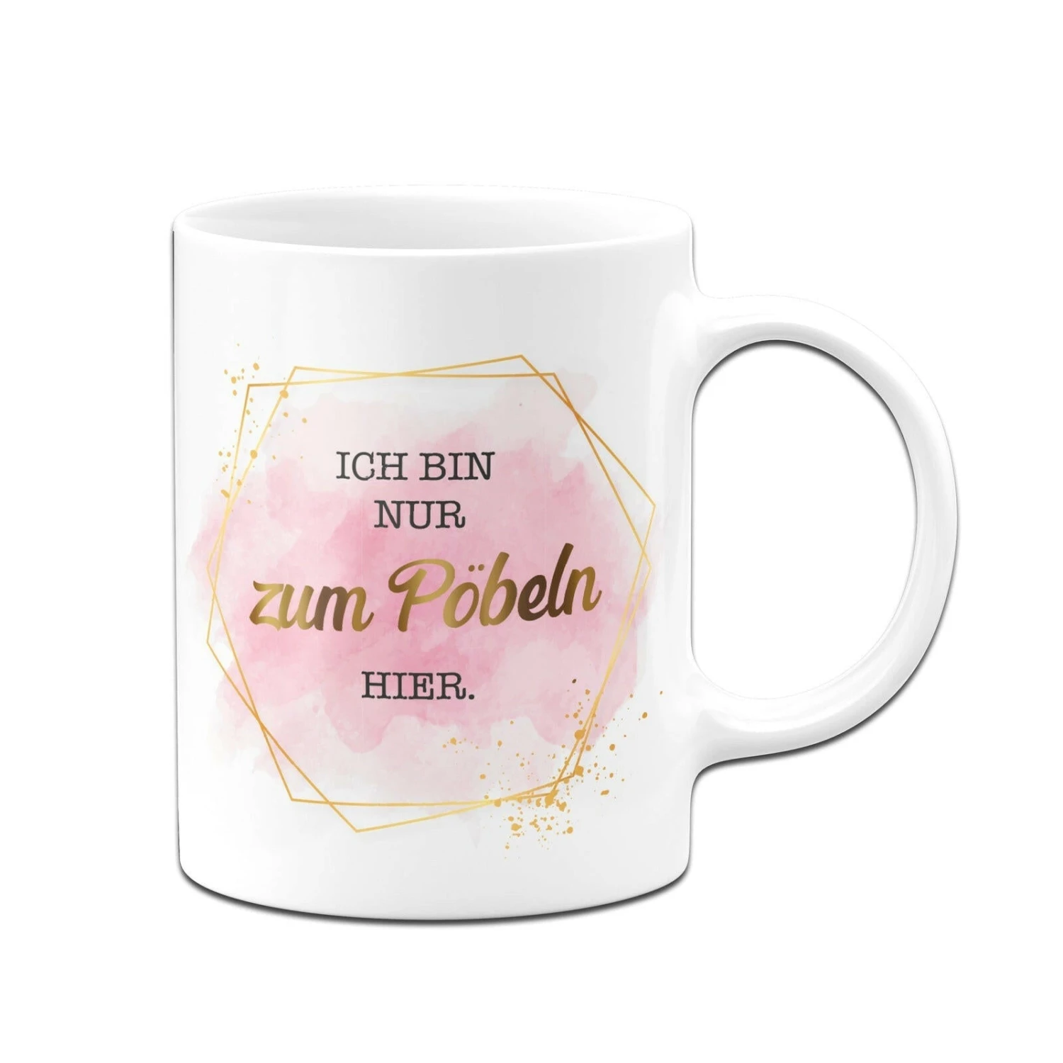 Tasse - Ich Bin Nur Zum Pöbeln Hier. - Lady Boss 5 Tasse - Ich Bin Nur Zum Pöbeln Hier. - Lady Boss – Bild 3