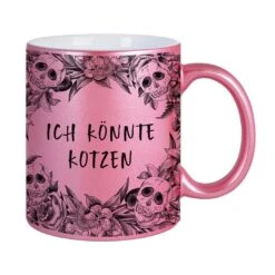 Tasse - Ich Könnte Kotzen - Skull Statement Metallic-Edition