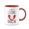Tasse - Ich Liebe Dich (Händchen Haltend Mit Herz)
