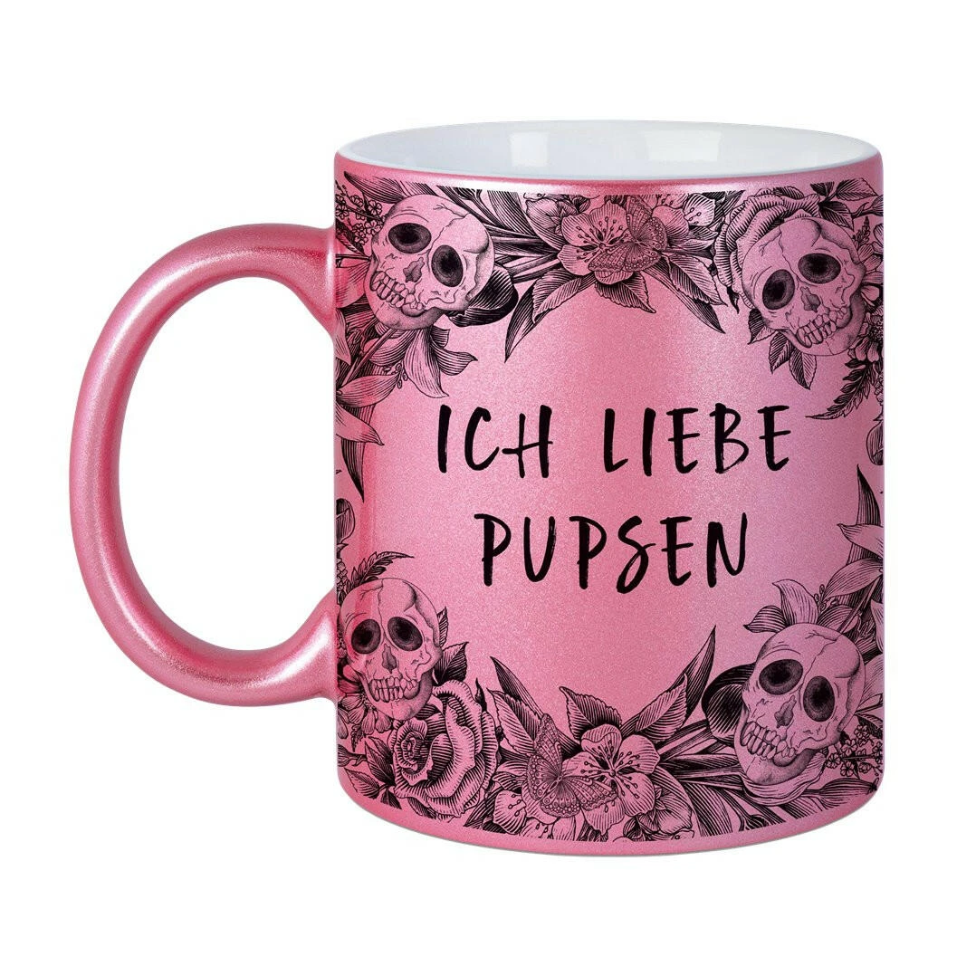 Tasse - Ich Liebe Pupsen - Skull Statement Metallic-Edition 4 Tasse - Ich Liebe Pupsen - Skull Statement Metallic-Edition – Bild 2