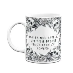 Tasse - Ich Trinke Kaffee, Um Dich Besser Ignorieren Zu Können. - Skull Statement -Geschenke Tassen Store bild tasse ich trinke kaffee um dich besser ignorieren zu konnen skull statement 782953