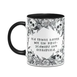 Tasse - Ich Trinke Kaffee Wie Ein Pirat Schwarz Und Gefährlich. - Skull Statement -Geschenke Tassen Store bild tasse ich trinke kaffee wie ein pirat schwarz und gefahrlich skull statement 881181