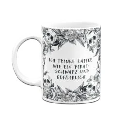 Tasse - Ich Trinke Kaffee Wie Ein Pirat Schwarz Und Gefährlich. - Skull Statement -Geschenke Tassen Store bild tasse ich trinke kaffee wie ein pirat schwarz und gefahrlich skull statement 896848