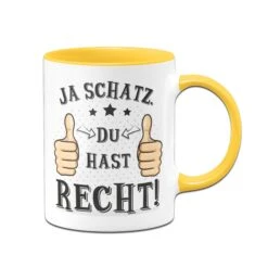 Tasse - Ja Schatz Du Hast Recht -Geschenke Tassen Store bild tasse ja schatz du hast recht00 710415