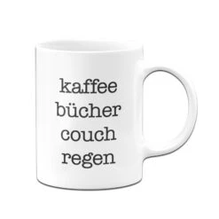 Tasse - Kaffee Bücher Couch Regen -Geschenke Tassen Store bild tasse kaffee bucher couch regen 509336