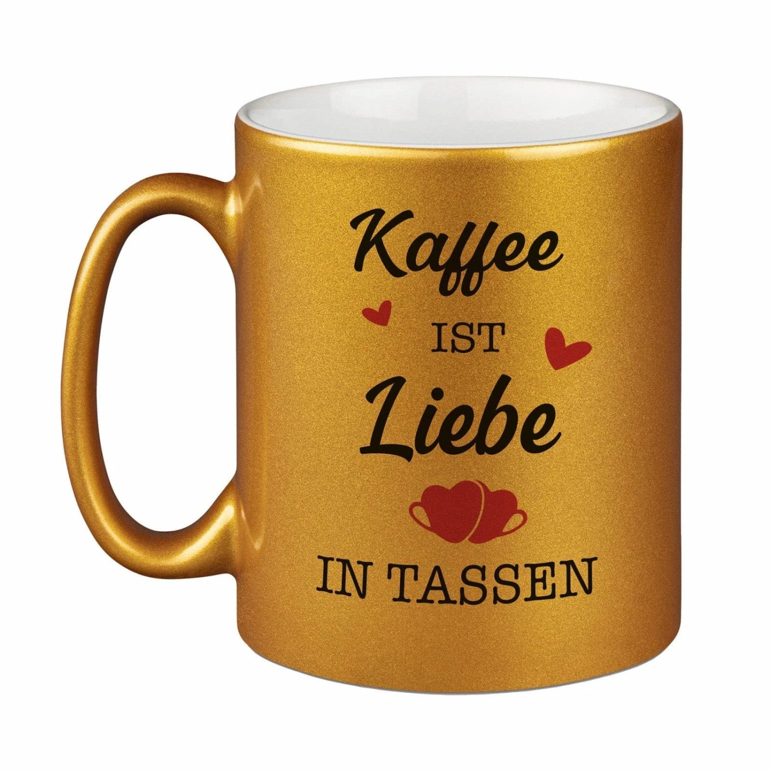 Tasse - Kaffee Ist Liebe In Tassen. - Metallictasse 6 Tasse - Kaffee Ist Liebe In Tassen. - Metallictasse – Bild 4