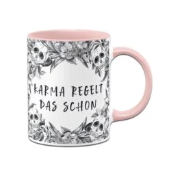 Tasse - Karma Regelt Das Schon - Skull Statement -Geschenke Tassen Store bild tasse karma regelt das schon skull statement 333384