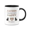 Tasse - Katzen Machen Mich Happy. Du Nicht So. -Geschenke Tassen Store bild tasse katzen machen mich happy du nicht so 239291
